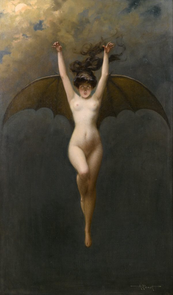 "La mujer murciélago", de Albert Joseph Pénot, representa a un súcubo.