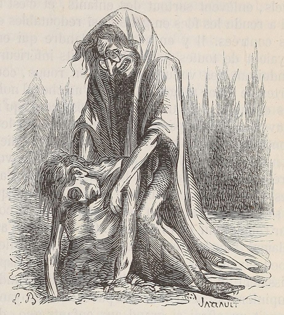 Ilustración de Lamia en el Diccionario Infernal.