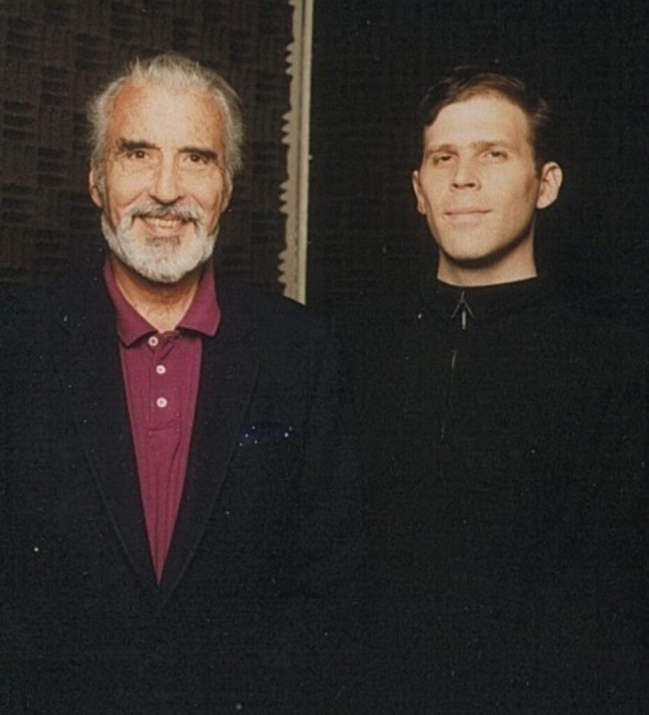 Nikolas Schreck y Christopher Lee.