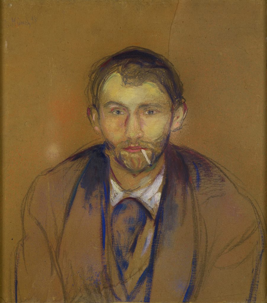 Retrato de Stanisław Przybyszewski, por Edvard Munch, 1895.